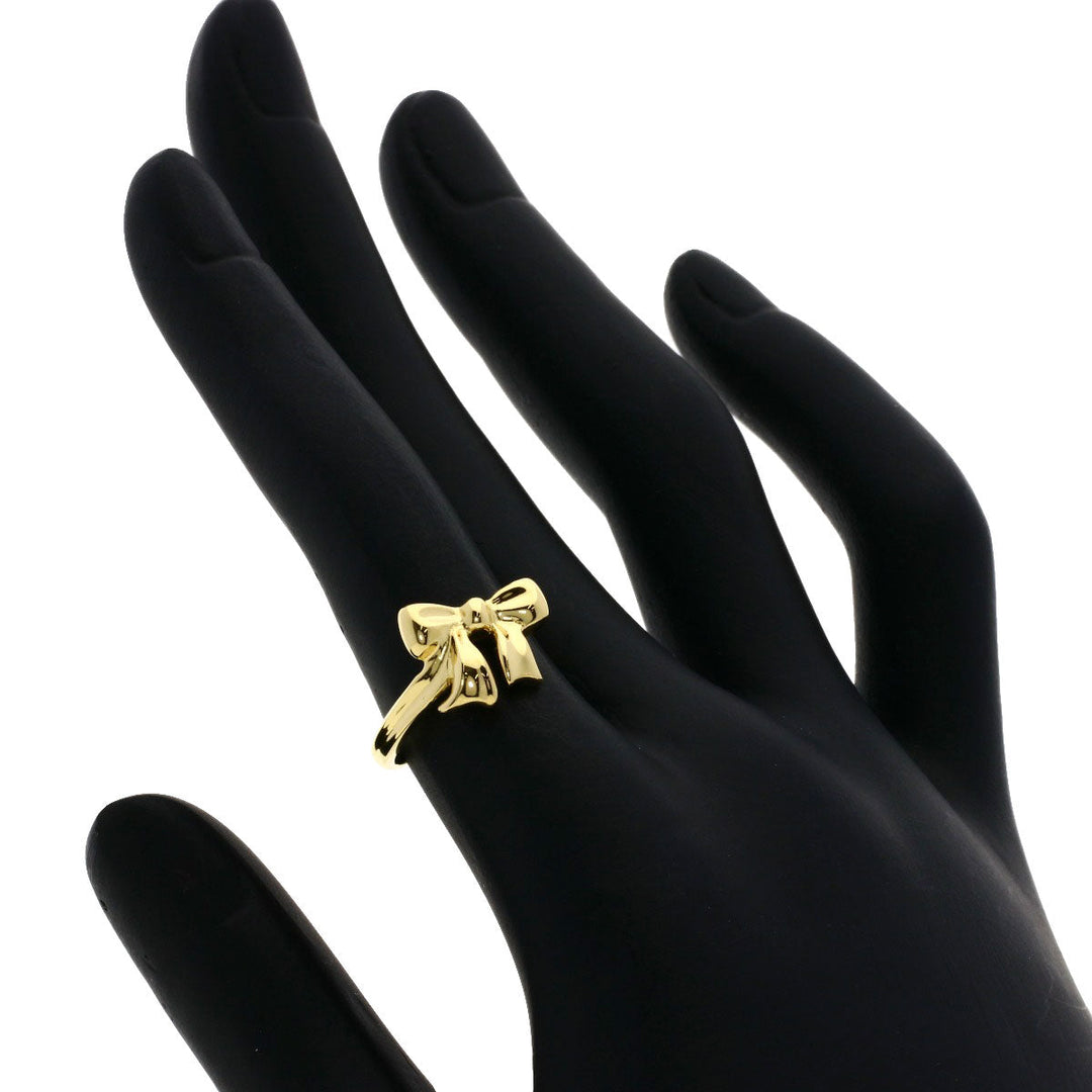 TIFFANY&Co. Ring 18K Yellow Gold gold ribbon Women Used Authentic