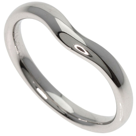 TIFFANY&Co. Ring PT950 Silver Curved band