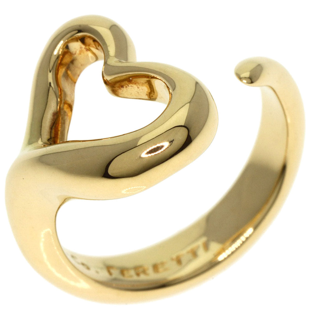 TIFFANY&Co. Ring 18K Yellow Gold gold Open heart Women Used Authentic