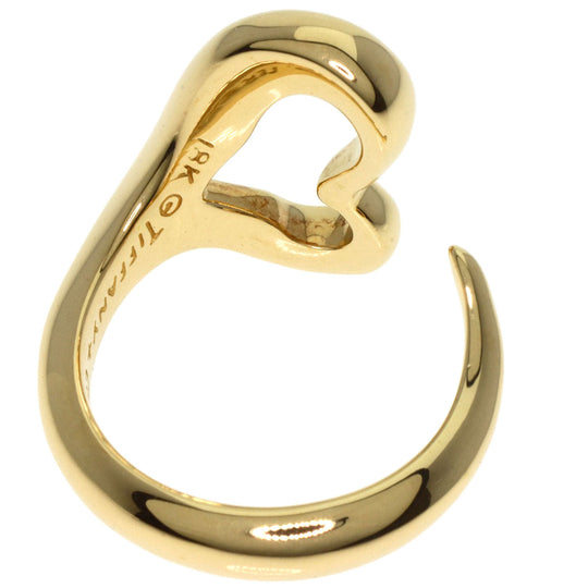 TIFFANY&Co. Ring 18K Yellow Gold gold Open heart Women Used Authentic