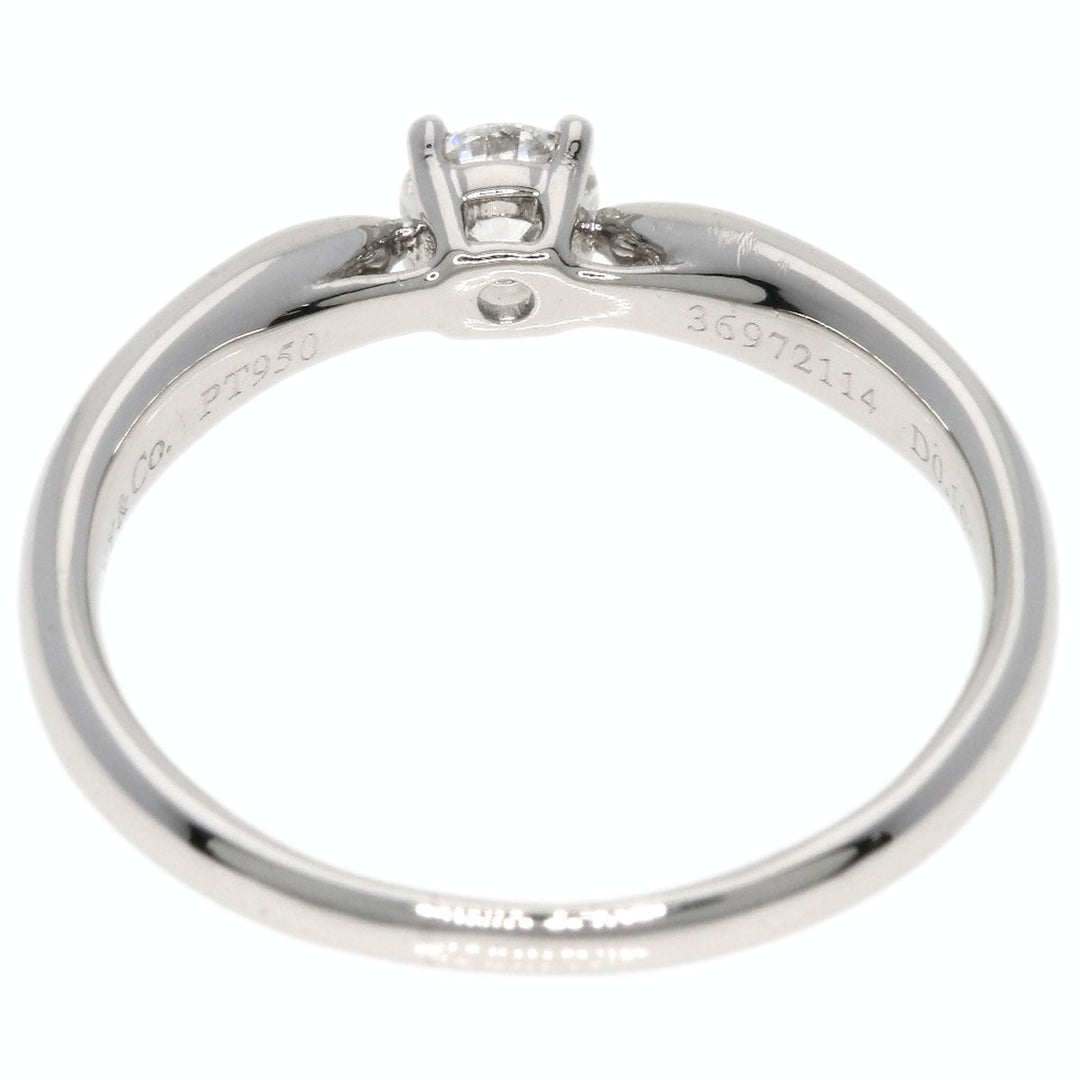 TIFFANY&Co. Ring PT950 Silver Harmony Diamond E-VS-2-VG Women Used Authentic