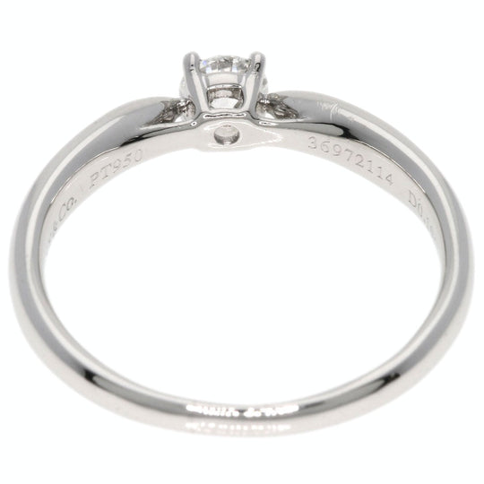 TIFFANY&Co. Ring PT950 Silver Harmony Diamond E-VS-2-VG Women Used Authentic