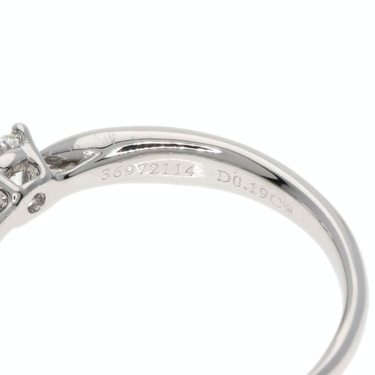 TIFFANY&Co. Ring PT950 Silver Harmony Diamond E-VS-2-VG Women Used Authentic