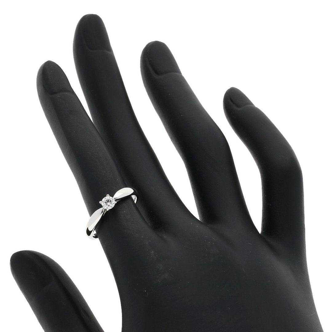 TIFFANY&Co. Ring PT950 Silver Harmony Diamond E-VS-2-VG Women Used Authentic