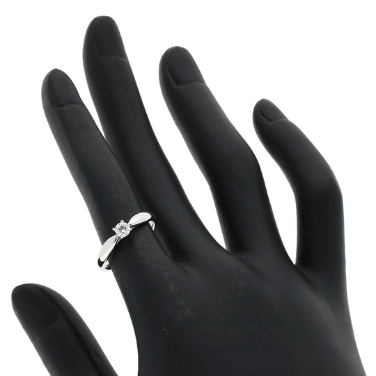 TIFFANY&Co. Ring PT950 Silver Harmony Diamond E-VS-2-VG Women Used Authentic