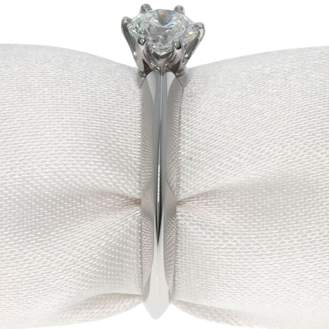 TIFFANY&Co. Ring PT950 Silver Solitaire diamond