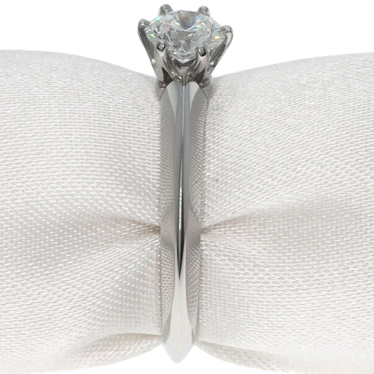 TIFFANY&Co. Ring PT950 Silver Solitaire diamond