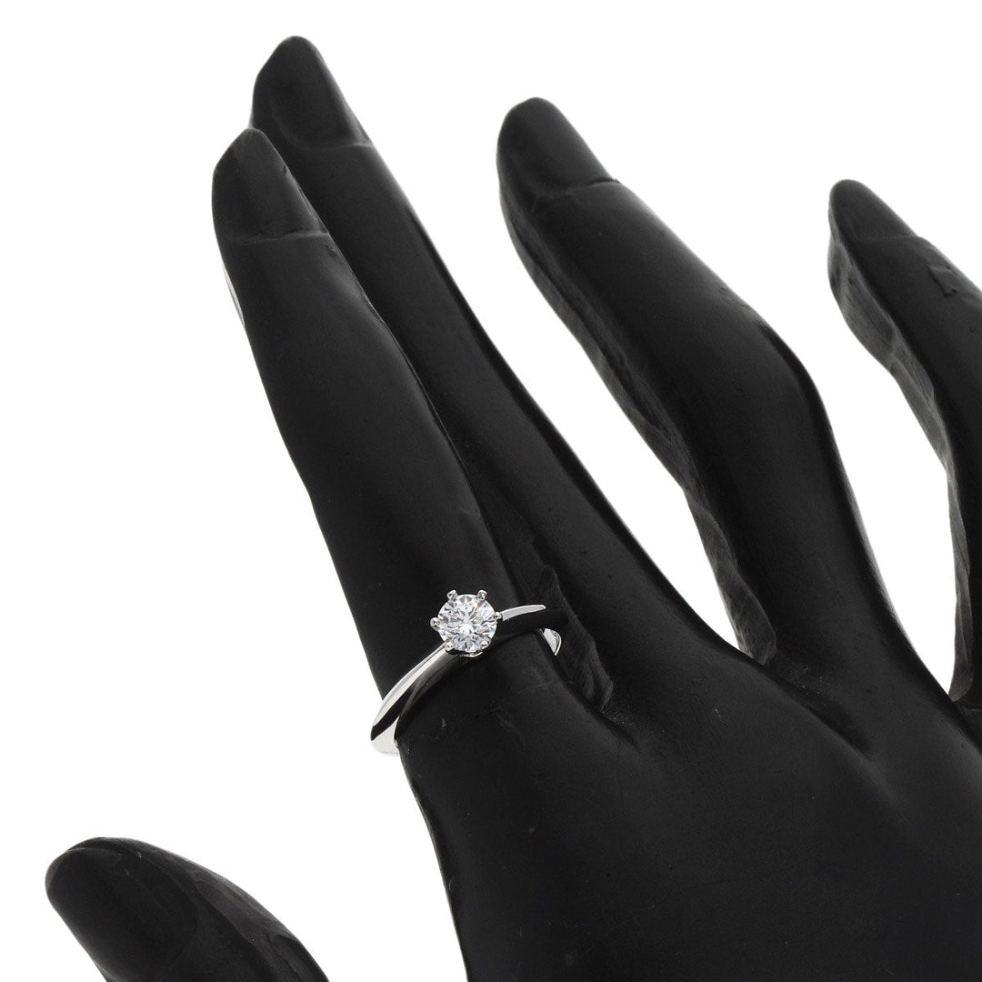 TIFFANY&Co. Ring PT950 Silver Solitaire diamond