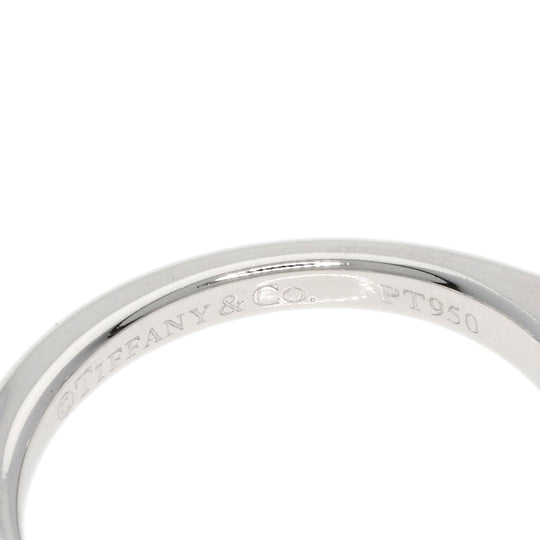 TIFFANY&Co. Ring PT950 Silver solitaire diamond knife edge