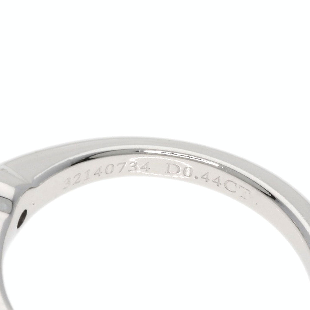 TIFFANY&Co. Ring PT950 Silver solitaire diamond knife edge