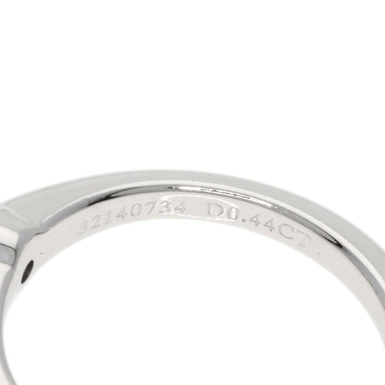 TIFFANY&Co. Ring PT950 Silver solitaire diamond knife edge