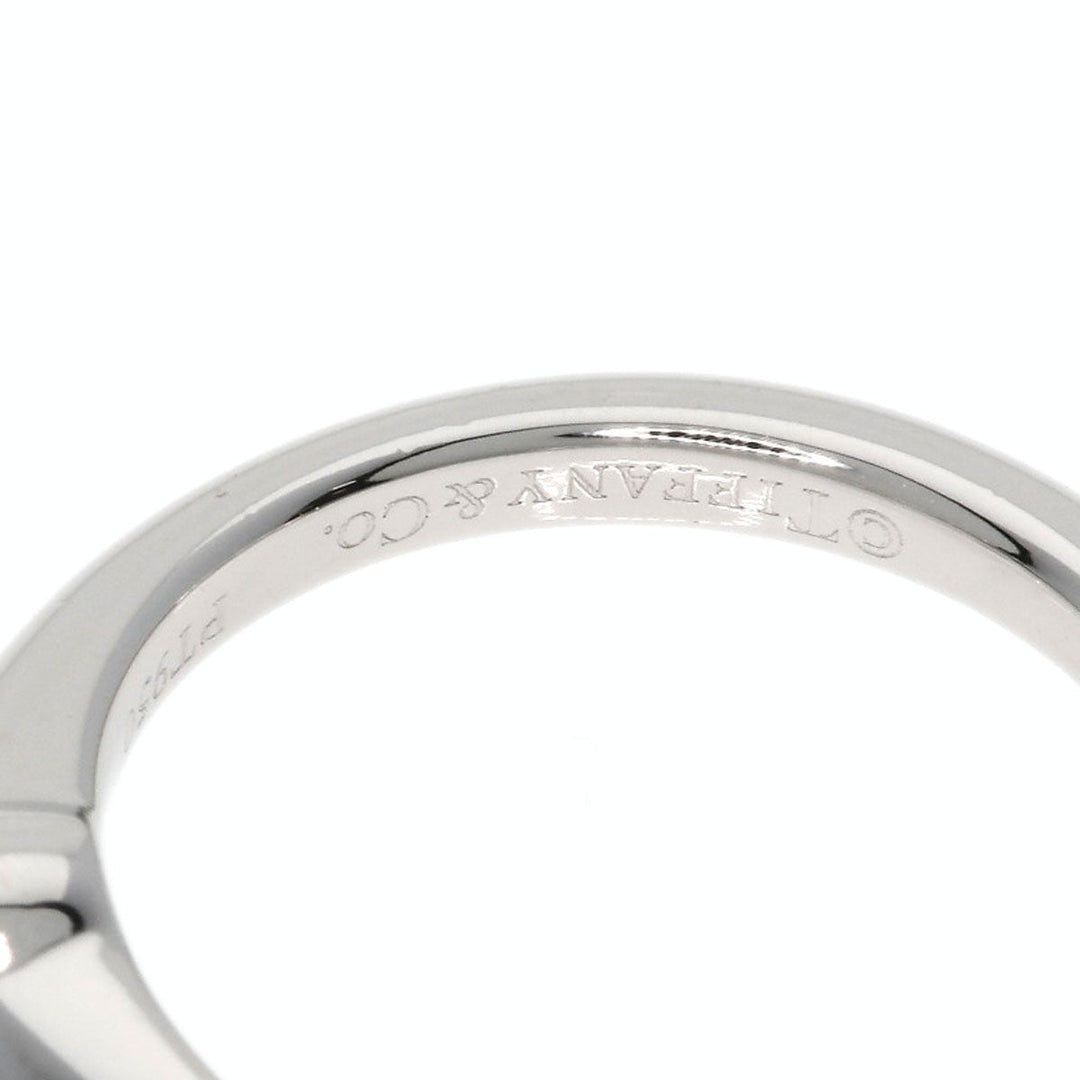 TIFFANY&Co. Ring PT950 Silver solitaire diamond knife edge