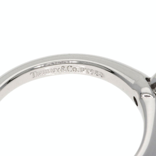 TIFFANY&Co. Ring PT950 Silver solitaire diamond knife edge Women Used Authentic