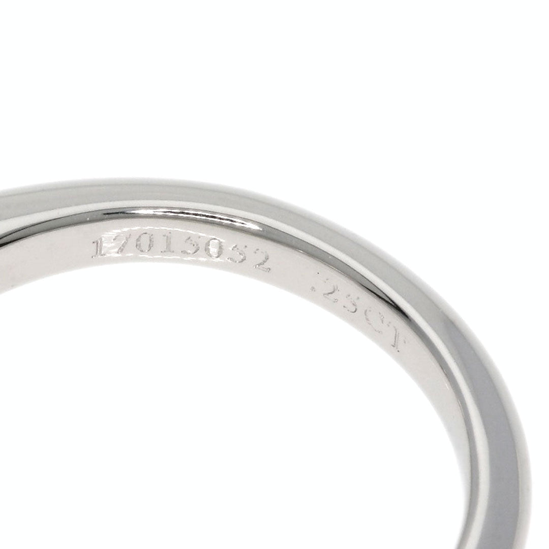 TIFFANY&Co. Ring PT950 Silver solitaire diamond knife edge Women Used Authentic