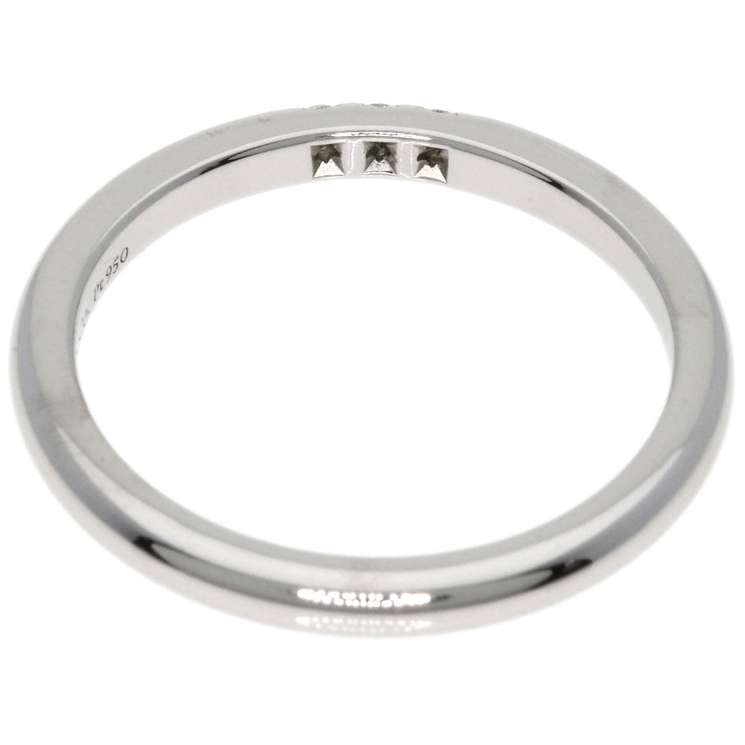 TIFFANY&Co. Ring PT950 Silver Forever 3P Diamond Women Used Authentic
