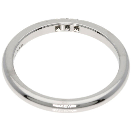 TIFFANY&Co. Ring PT950 Silver Forever 3P Diamond Women Used Authentic