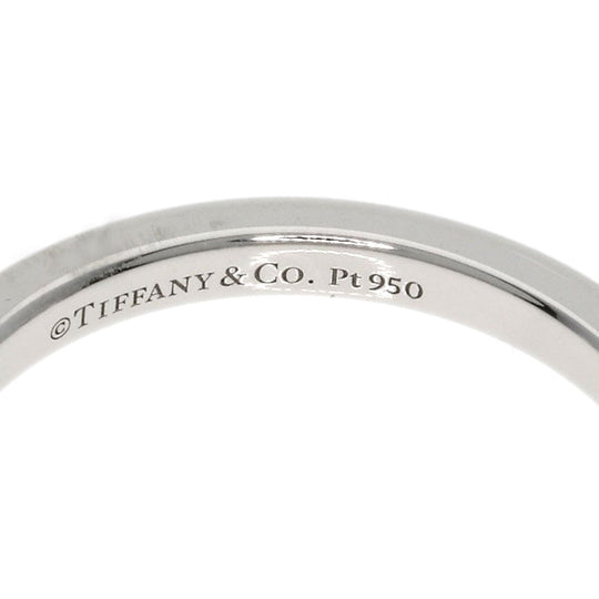 TIFFANY&Co. Ring PT950 Silver Forever 3P Diamond Women Used Authentic
