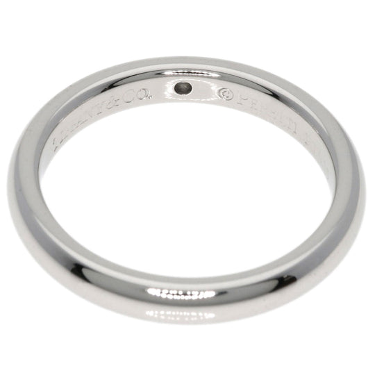 TIFFANY&Co. Ring PT950 Silver Stacking band 1P diamond Women Used Authentic