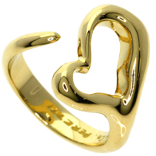 TIFFANY&Co. Ring 18K Yellow Gold gold Open heart Women Used Authentic