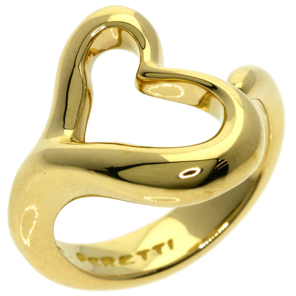 TIFFANY&Co. Ring 18K Yellow Gold gold Open heart Women Used Authentic