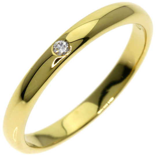 TIFFANY&Co. Ring 18K Yellow Gold gold Classic Band 1P Diamond Women Used Authentic