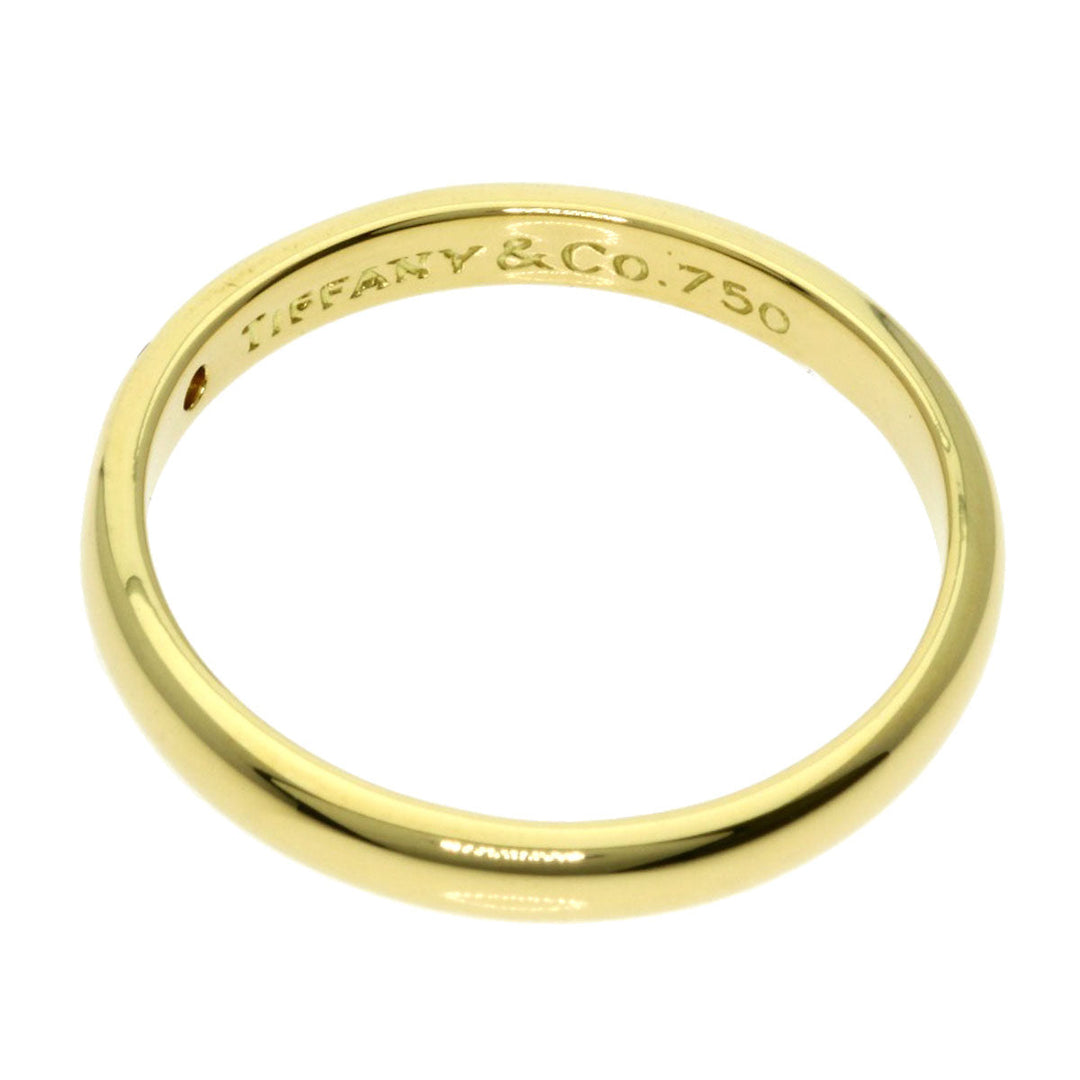 TIFFANY&Co. Ring 18K Yellow Gold gold Classic Band 1P Diamond Women Used Authentic
