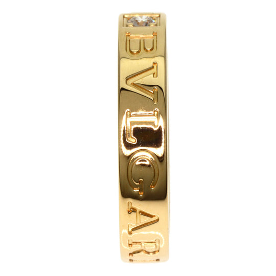 BVLGARI Ring 18K Yellow Gold gold BVLGARI BVLGARI Double Logo 1P Diamond Women Used Authentic