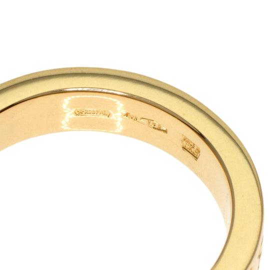 BVLGARI Ring 18K Yellow Gold gold BVLGARI BVLGARI Double Logo 1P Diamond Women Used Authentic