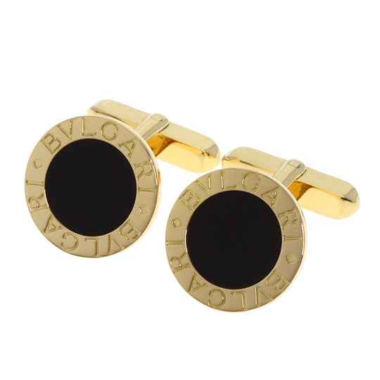 BVLGARI cuffs 18K Yellow Gold gold BVLGARI BVLGARI Onyx mens Used Authentic