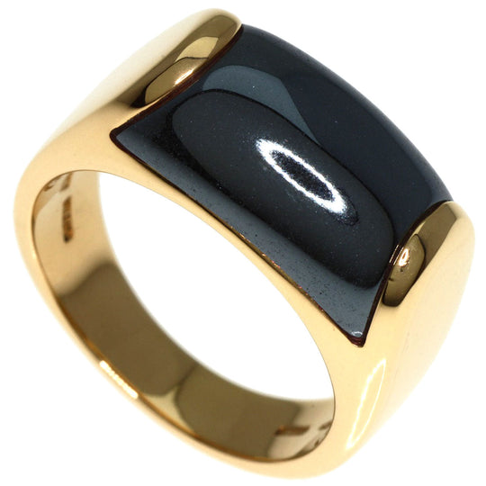 BVLGARI Ring 18K Yellow Gold gold Tronchetto hematite