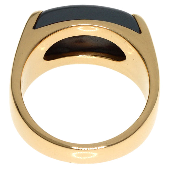 BVLGARI Ring 18K Yellow Gold gold Tronchetto hematite