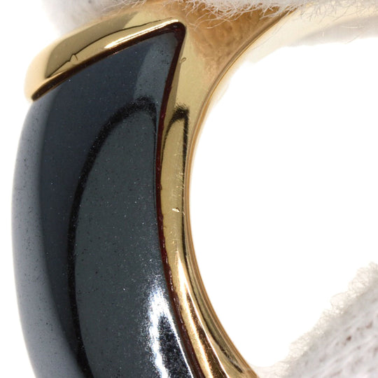 BVLGARI Ring 18K Yellow Gold gold Tronchetto hematite