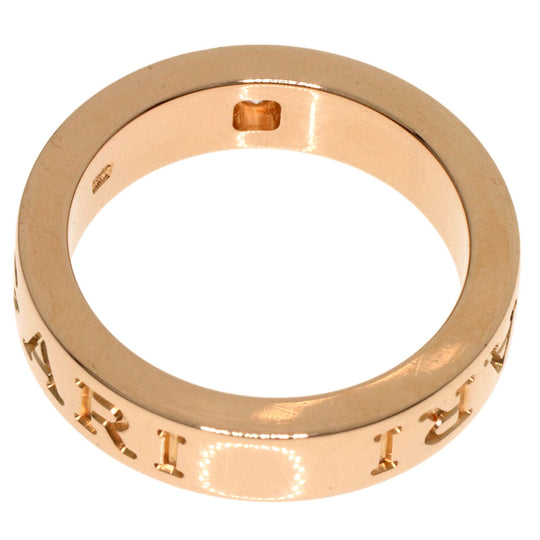 BVLGARI Ring 18K Pink Gold gold BVLGARI BVLGARI Double Logo 1P Diamond