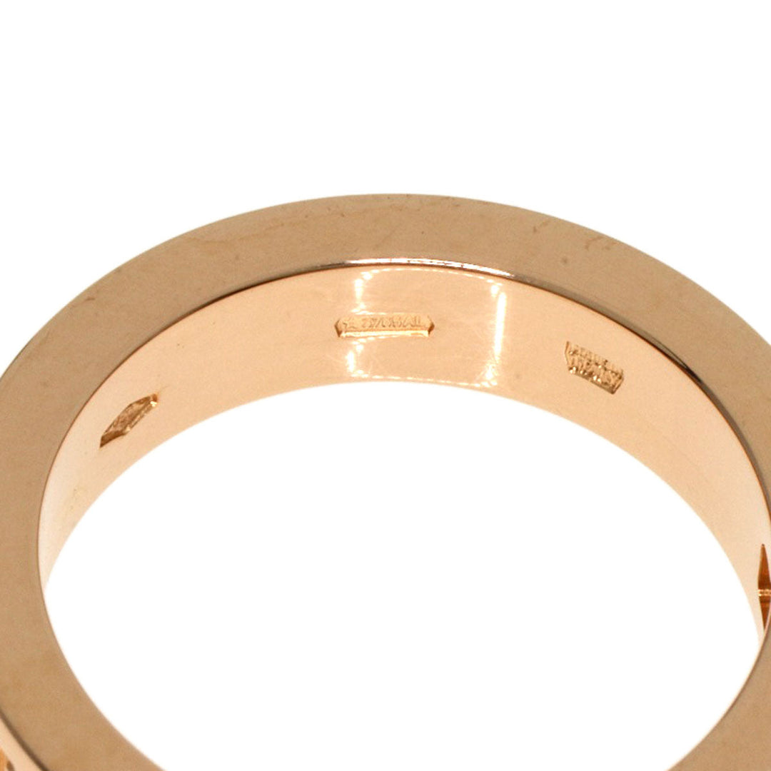 BVLGARI Ring 18K Pink Gold gold BVLGARI BVLGARI Double Logo 1P Diamond
