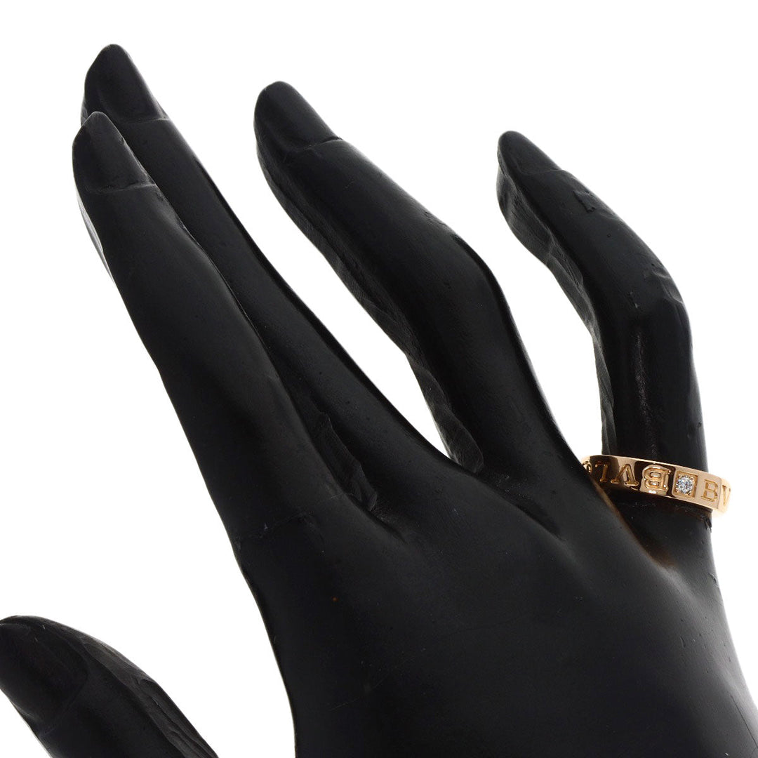 BVLGARI Ring 18K Pink Gold gold BVLGARI BVLGARI Double Logo 1P Diamond