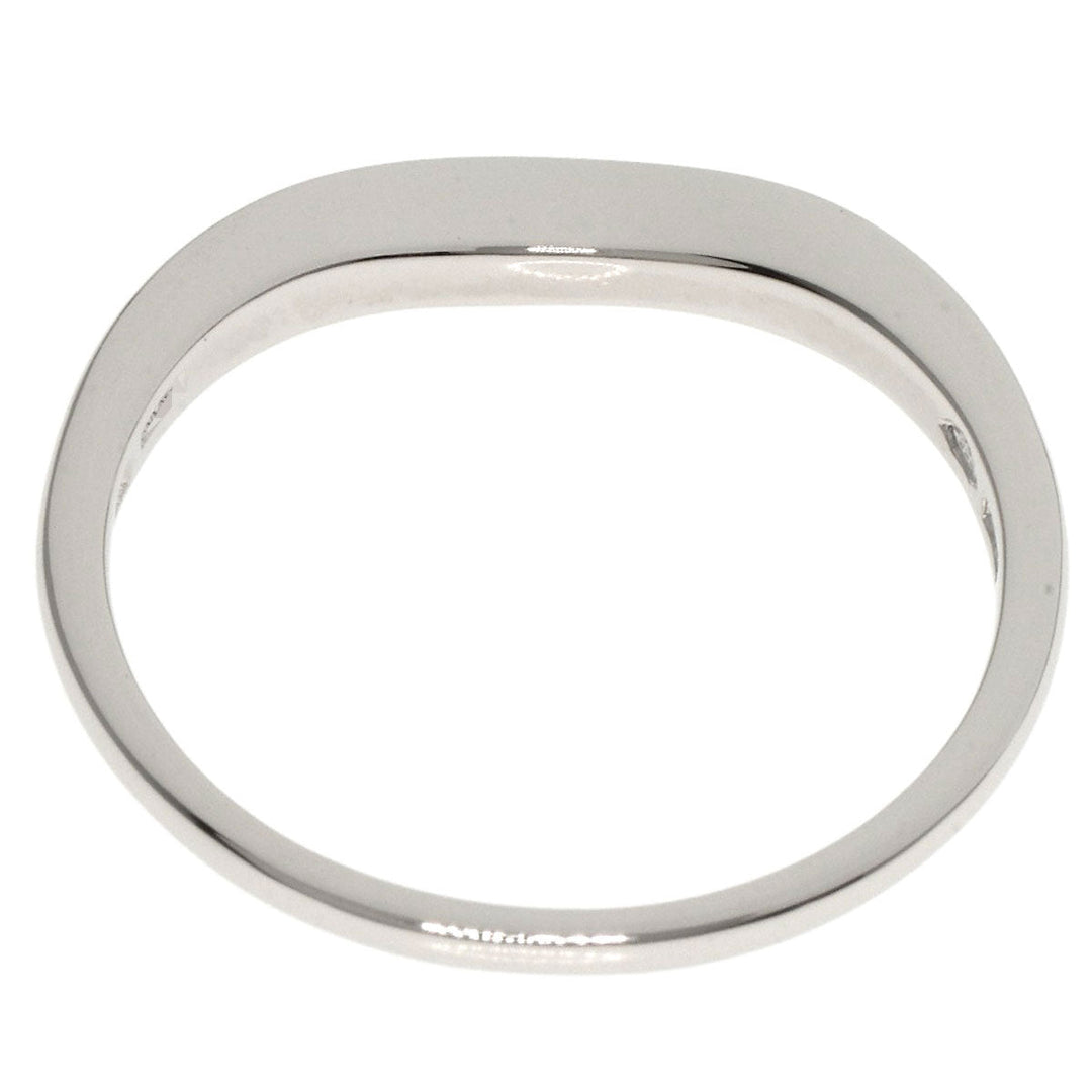 BVLGARI Ring PT950 Silver corona curve Women Used Authentic