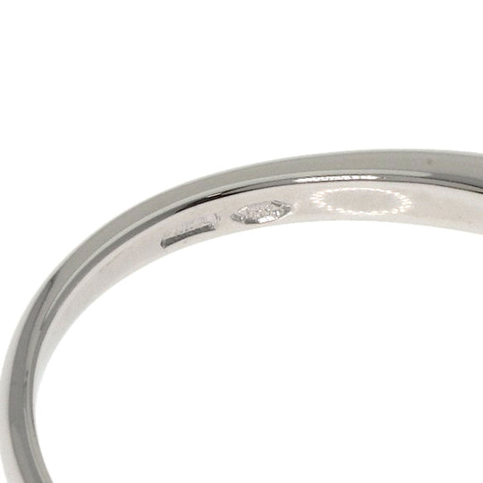 BVLGARI Ring PT950 Silver corona curve Women Used Authentic
