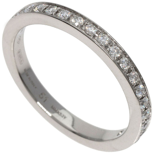 BVLGARI Ring PT950 Silver Dedicata A Venezia Half Eternity Diamond #51 Women Used Authentic