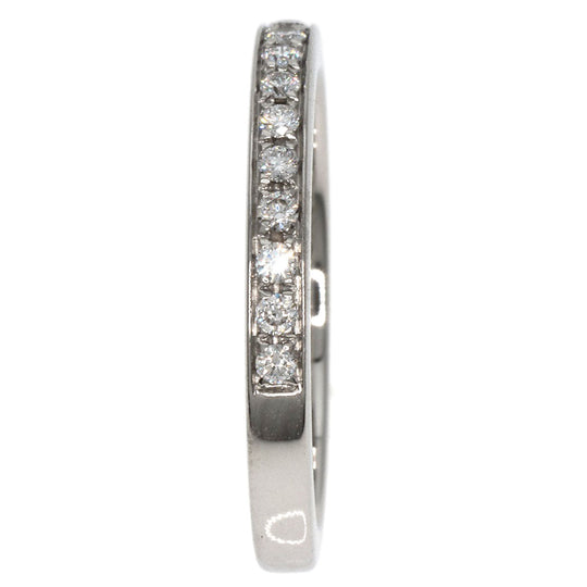 BVLGARI Ring PT950 Silver Dedicata A Venezia Half Eternity Diamond #51 Women Used Authentic
