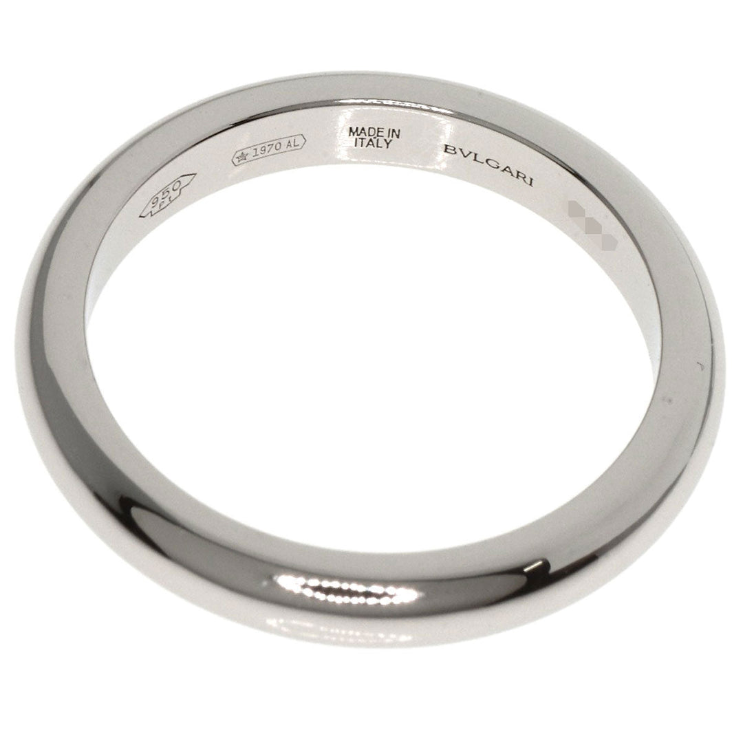 BVLGARI Ring PT950 Silver Feddy wedding Women Used Authentic