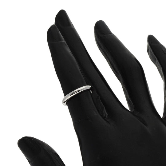 BVLGARI Ring PT950 Silver Feddy wedding Women Used Authentic