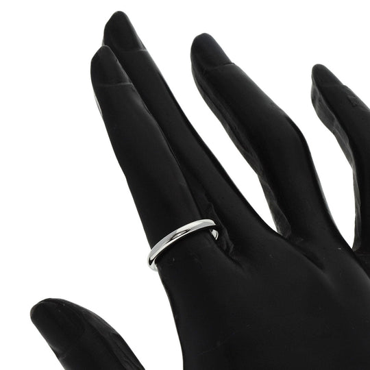 BVLGARI Ring PT950 Silver Feddy wedding Women Used Authentic