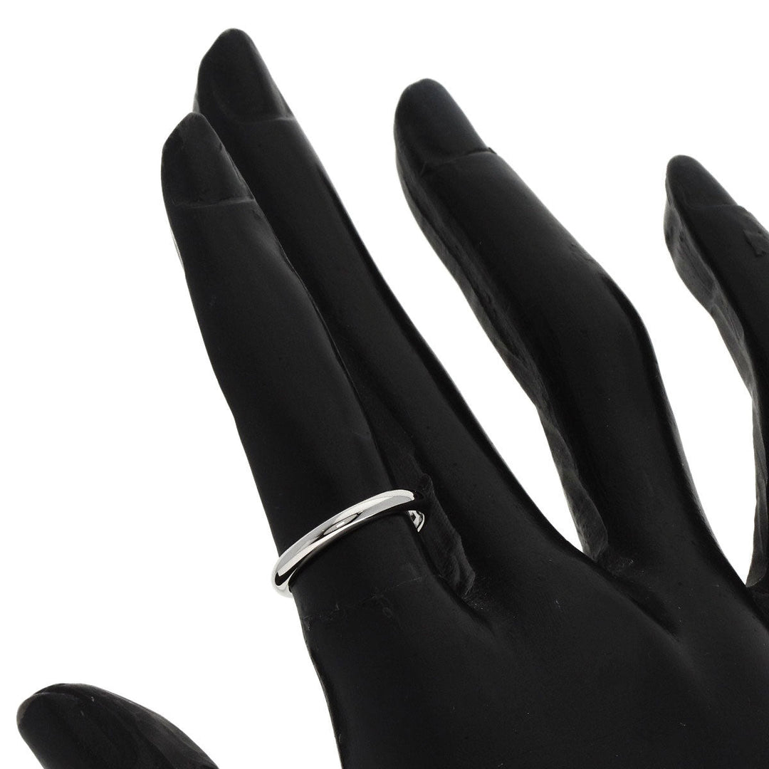BVLGARI Ring PT950 Silver Feddy wedding Women Used Authentic