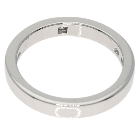 BVLGARI Ring PT950 Silver Marry Me 1P Diamond Women Used Authentic