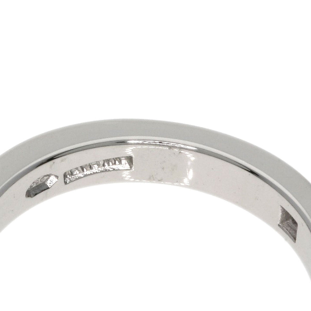 BVLGARI Ring PT950 Silver Marry Me 1P Diamond Women Used Authentic