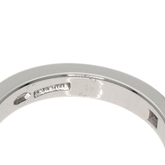 BVLGARI Ring PT950 Silver Marry Me 1P Diamond Women Used Authentic