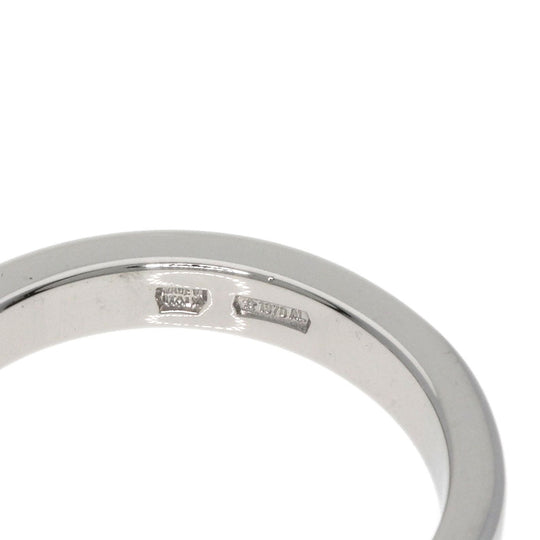 BVLGARI Ring PT950 Silver Marry Me 1P Diamond Women Used Authentic