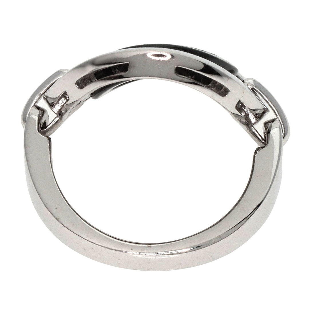 BVLGARI Ring K18WG Silver Asturale Cerki Women Used Authentic