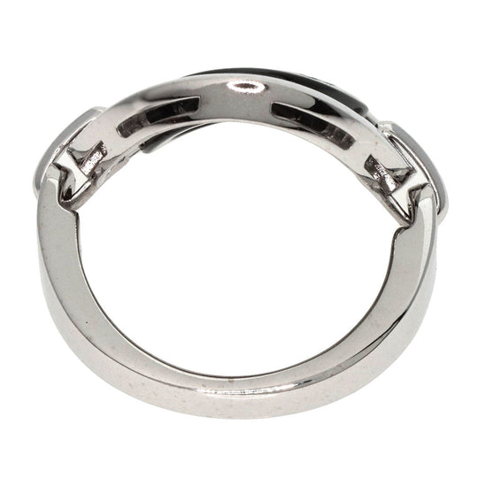 BVLGARI Ring K18WG Silver Asturale Cerki Women Used Authentic