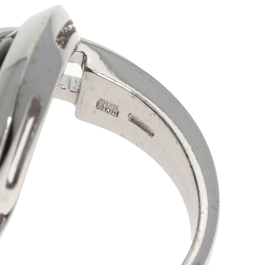 BVLGARI Ring K18WG Silver Asturale Cerki Women Used Authentic